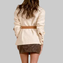 Load image into Gallery viewer, Elan Belted Barn Jacket-Off White