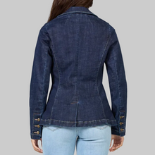 Load image into Gallery viewer, Dear John Minah Denim Blazer-Naval Academy