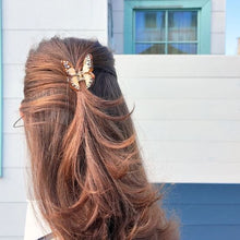 Load image into Gallery viewer, Solar Eclipse Mini Boho Monarch Claw Claw Hair Clip-Brown