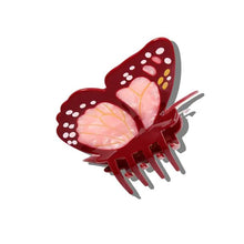 Load image into Gallery viewer, Solar Eclipse Monarch Butterfly Claw Hair Clip-Double Pink