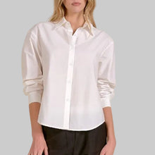 Load image into Gallery viewer, Elan Open Back Blouse-White