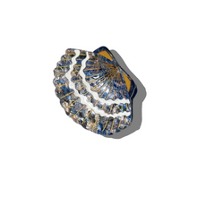 Load image into Gallery viewer, Solar Eclipse Seashell Claw Hair Clip- Blue Mosaic