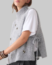 Load image into Gallery viewer, Summum Spencer Vest with Brooches-Mist