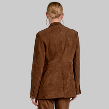 Load image into Gallery viewer, Elan Suede Blazer-Chocolate