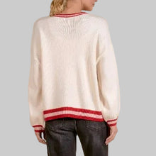 Load image into Gallery viewer, Elan Apres Sweater-White/Red