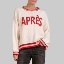 Load image into Gallery viewer, Elan Apres Sweater-White/Red