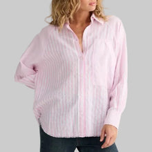 Load image into Gallery viewer, Talisman Yellowstone Shirt-Pink Stripe
