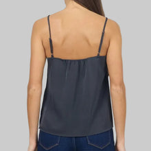 Load image into Gallery viewer, Dear John Alexandria Lace Silky Tank- Turbulence