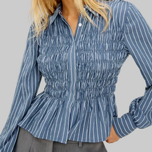 Load image into Gallery viewer, Rails Bradshaw Shirt- Washed Indigo Stripe