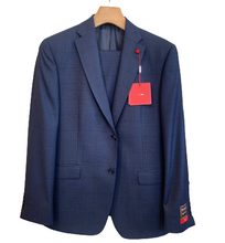 Load image into Gallery viewer, TailoRed Suit-Genova-Navy &amp; Black Windowpane
