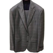 Load image into Gallery viewer, Jack Victor Suit-Modern Fit-Century-Grey Windowpane