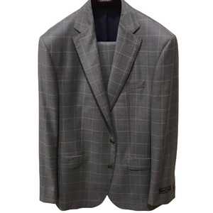 Jack Victor Suit-Modern Fit-Century-Grey Windowpane