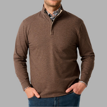 Load image into Gallery viewer, Johnnie-O Rubin Bone Quarter Zip-Bison
