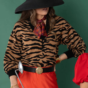 Emily McCarthy Lolli Sweater-Tiger