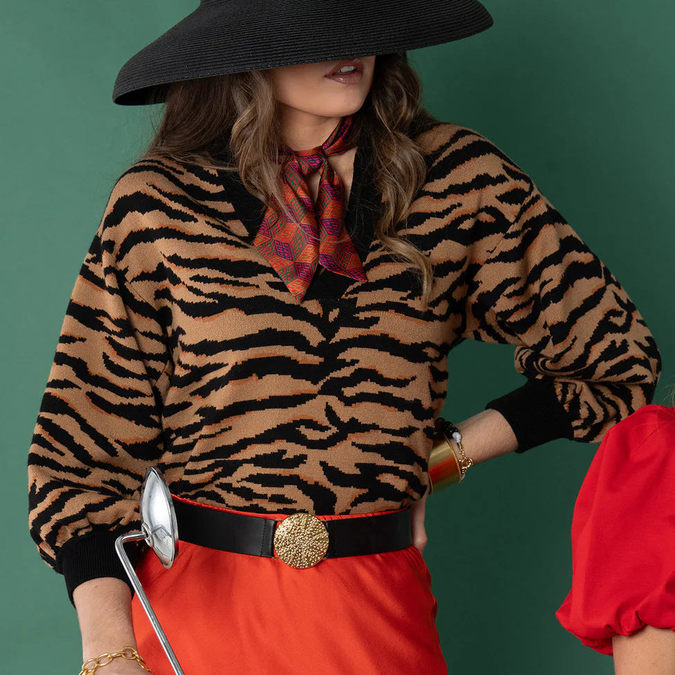 Emily McCarthy Lolli Sweater-Tiger