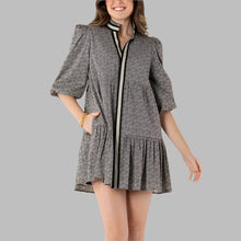 Load image into Gallery viewer, Emily McCarthy Sadie Dress-Black Tonal Monogram
