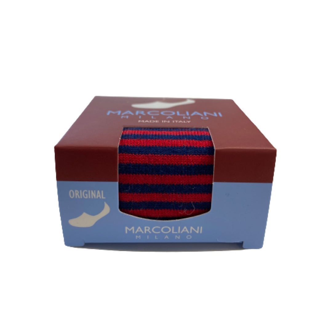 Marcoliani Invisible Touch Original Sock-Tomato Stripe
