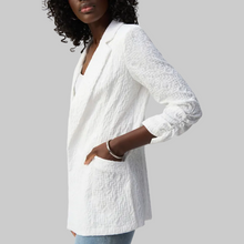 Load image into Gallery viewer, Joseph Ribkoff Woven Boxy Blazer-White
