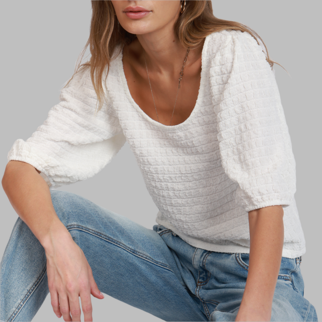 Dylan Alex Blouse-Natural