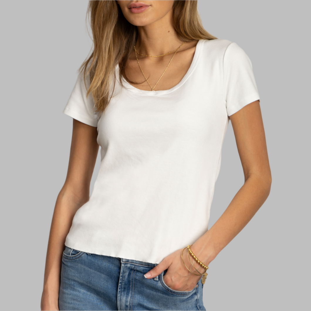 Dylan Short Sleeve Charlie Tee-White