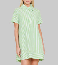 Load image into Gallery viewer, Dolce Cabo Shift Dress- Green/White
