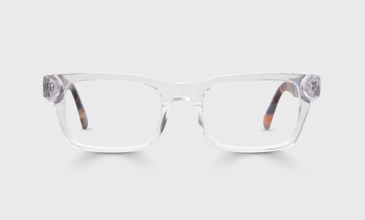 Eyebobs Fare n Square-Crystal with Tiger Tortoise Temples Color