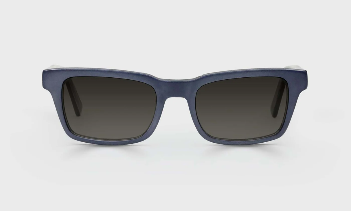 Eyebobs Fare n Square-Matte Navy Front and Temples