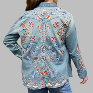 Johnny Was Kresley Western Shirt-Denim Blue