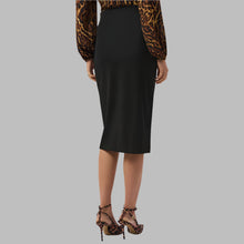 Load image into Gallery viewer, Joseph Ribkoff Moss Crepe Pencil Skirt-Black
