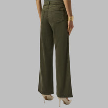 Load image into Gallery viewer, Joseph Ribkoff Goldie Classic Wide-Leg Stretch Denim Jeans-Avocado
