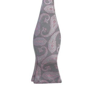 Geoff Nicholson Neckwear- Bow Tie- Pink Paisley