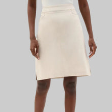 Load image into Gallery viewer, Joseph Ribkoff Melange Millennium A-Line Skirt With Pockets-Natural
