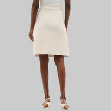 Load image into Gallery viewer, Joseph Ribkoff Melange Millennium A-Line Skirt With Pockets-Natural
