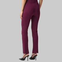 Load image into Gallery viewer, Joseph Ribkoff Heavy Knit Straight Pull-On Pants-Elderberry
