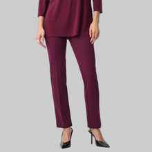 Load image into Gallery viewer, Joseph Ribkoff Heavy Knit Straight Pull-On Pants-Elderberry

