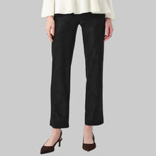 Load image into Gallery viewer, Joseph Ribkoff Foiled Silky Knit Straight Pull-On Pants-Black
