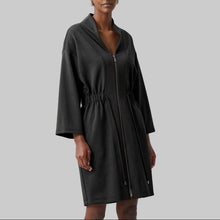 Load image into Gallery viewer, Joseph Ribkoff Scuba Jersey Dress With Front Zipper-Black
