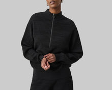 Load image into Gallery viewer, Joseph Ribkoff Sweater Knit Mock-Neck Cocoon Sweater-Black
