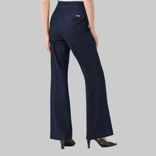Load image into Gallery viewer, Joseph Ribkoff Chloe Stretch Denim High-Rise Wide Leg Jeans-Dark Denim Blue
