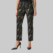 Load image into Gallery viewer, Joseph Ribkoff Stretch Denim Abstract Print Straight Leg Classic Jeans-Black/Multi
