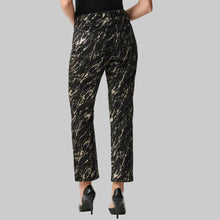 Load image into Gallery viewer, Joseph Ribkoff Stretch Denim Abstract Print Straight Leg Classic Jeans-Black/Multi

