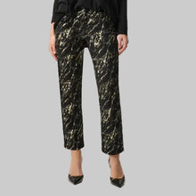Load image into Gallery viewer, Joseph Ribkoff Stretch Denim Abstract Print Straight Leg Classic Jeans-Black/Multi
