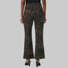 Load image into Gallery viewer, Joseph Ribkoff Plaid Knit Flared Pants-Black/Multi
