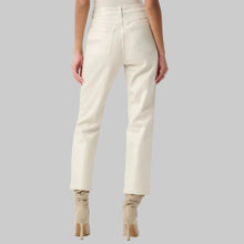 Load image into Gallery viewer, Joseph Ribkoff Classic Straight Leg Metallic Jeans-Champagne
