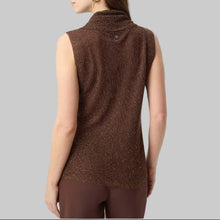 Load image into Gallery viewer, Joseph Ribkoff Rhinestone Cowl Neck Top-Mahogany
