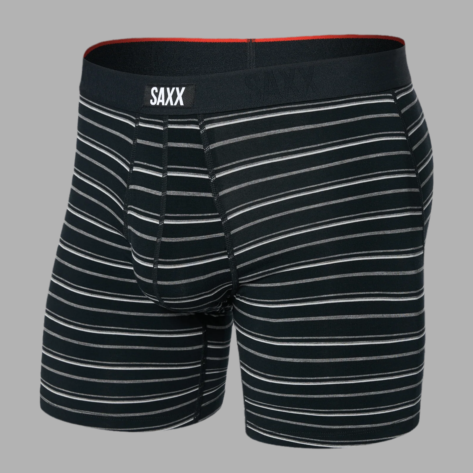 SAXX Vibe Xtra Soft Comfort Boxer Brief Fly-Black Coast Stripe