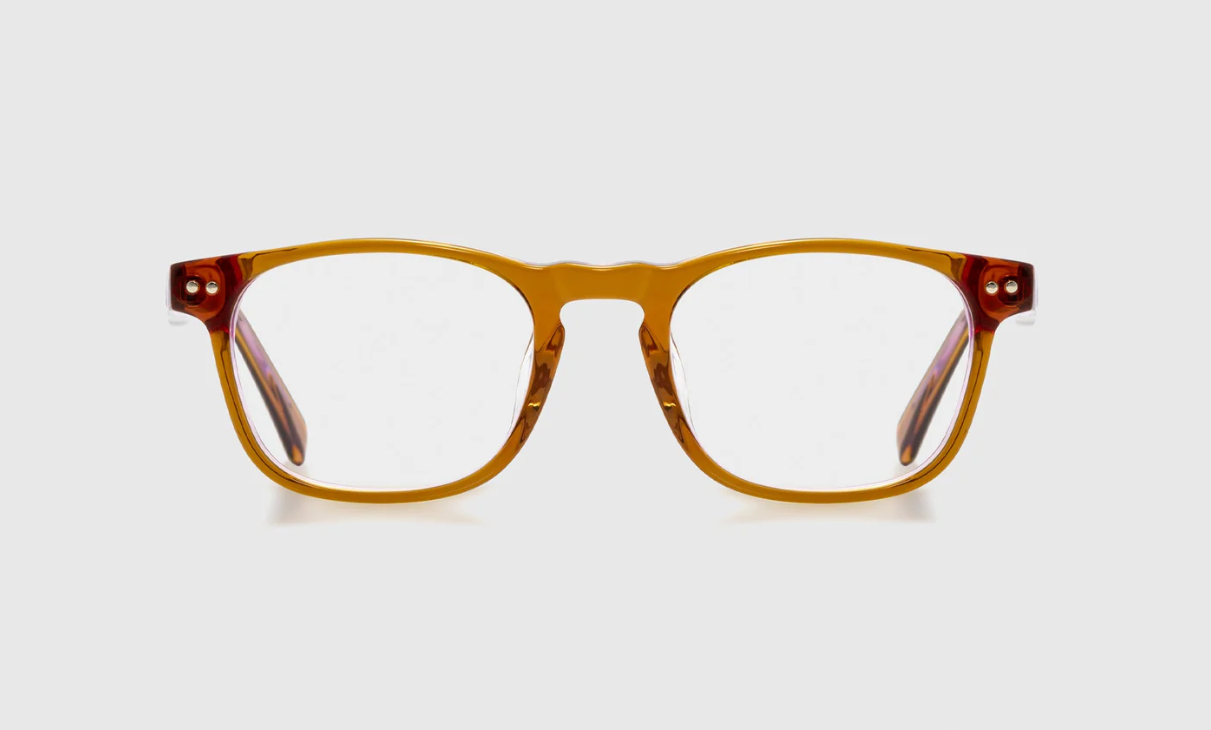 Eyebobs Old Sport-Tangerine Crystal Outside and Fuschia Crystal Backside