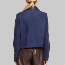 Load image into Gallery viewer, Dolce Cabo Suede Jacket- Blue
