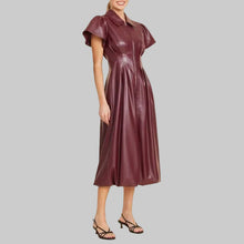 Load image into Gallery viewer, Dolce Cabo Front Zip Dress- Burgundy
