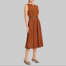 Load image into Gallery viewer, Dolce Cabo Suede Dress with Belt- Rust
